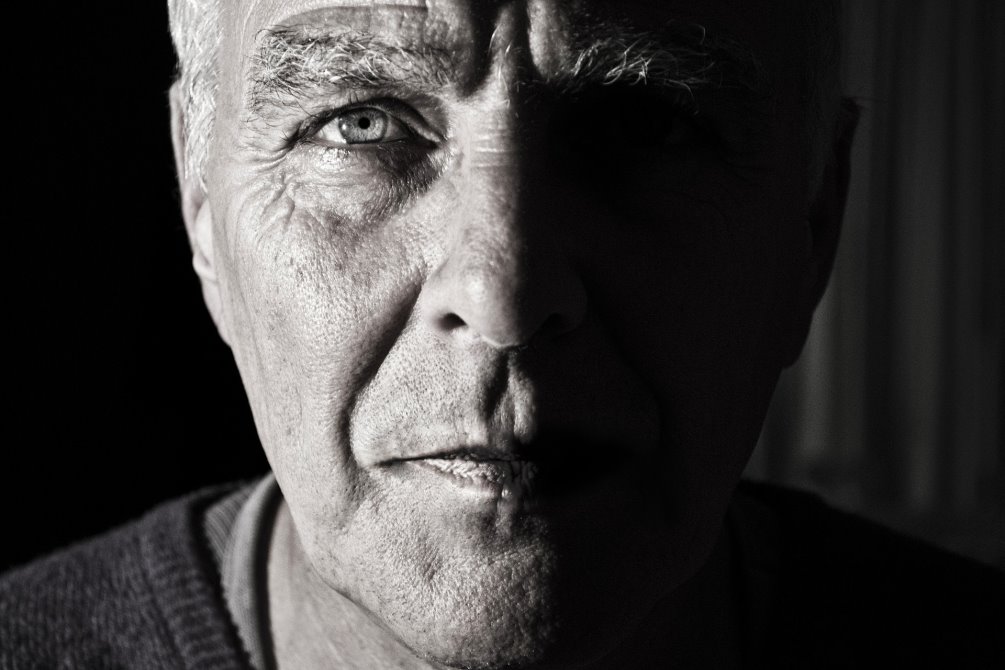 Close-up of a man's face